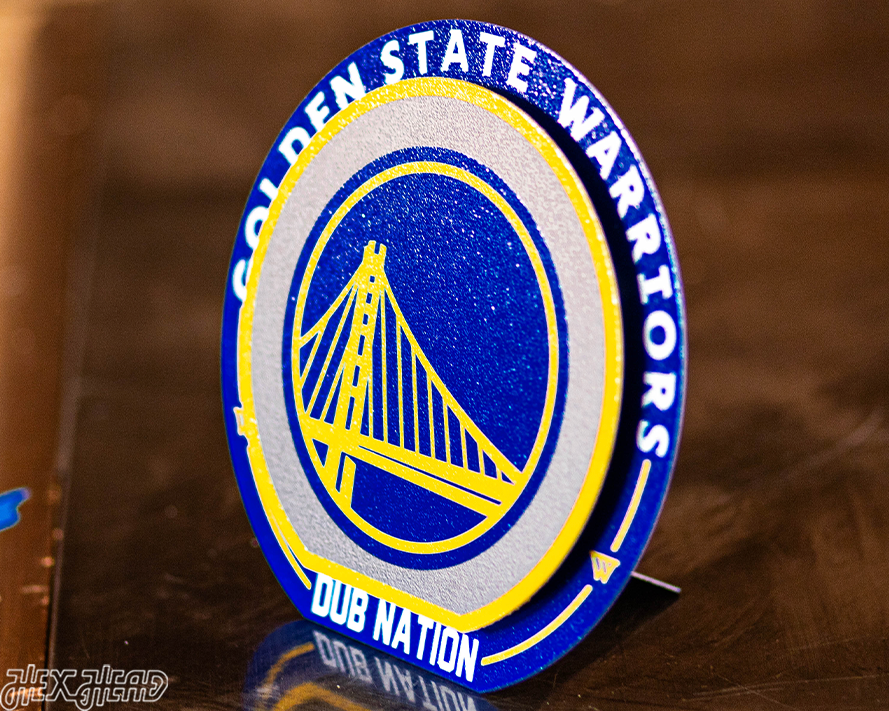 Golden State Warriors "Double Play" On the Shelf or on the Wall Art