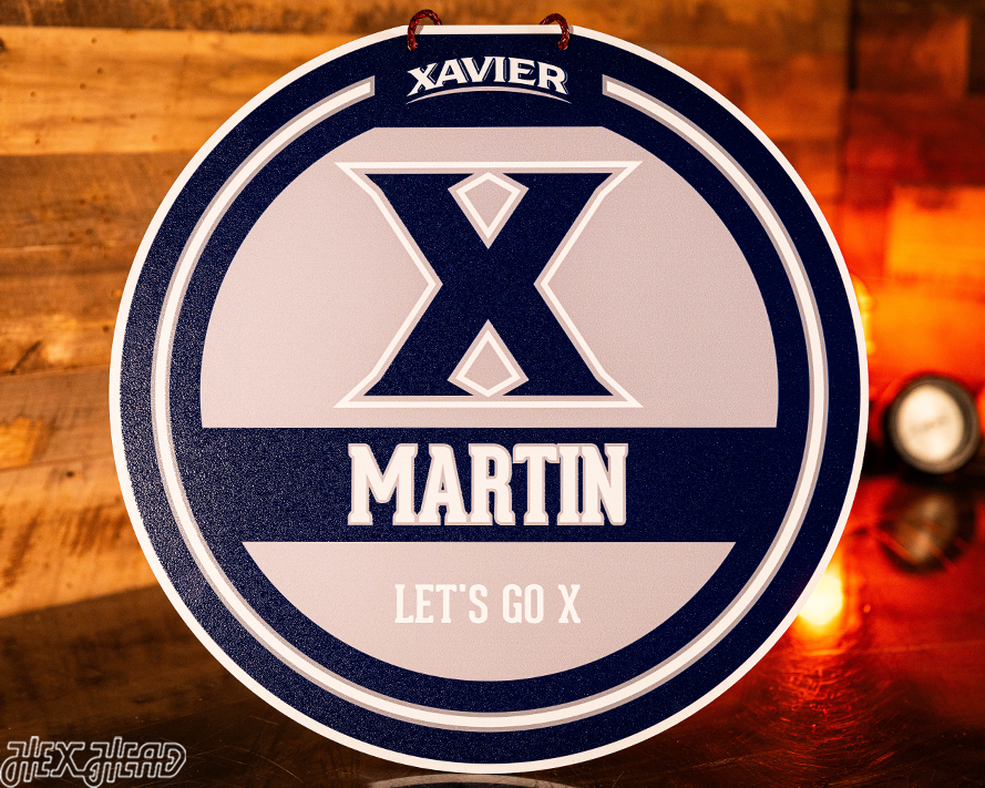 Xavier Musketeers Personalized Monogram Metal Art