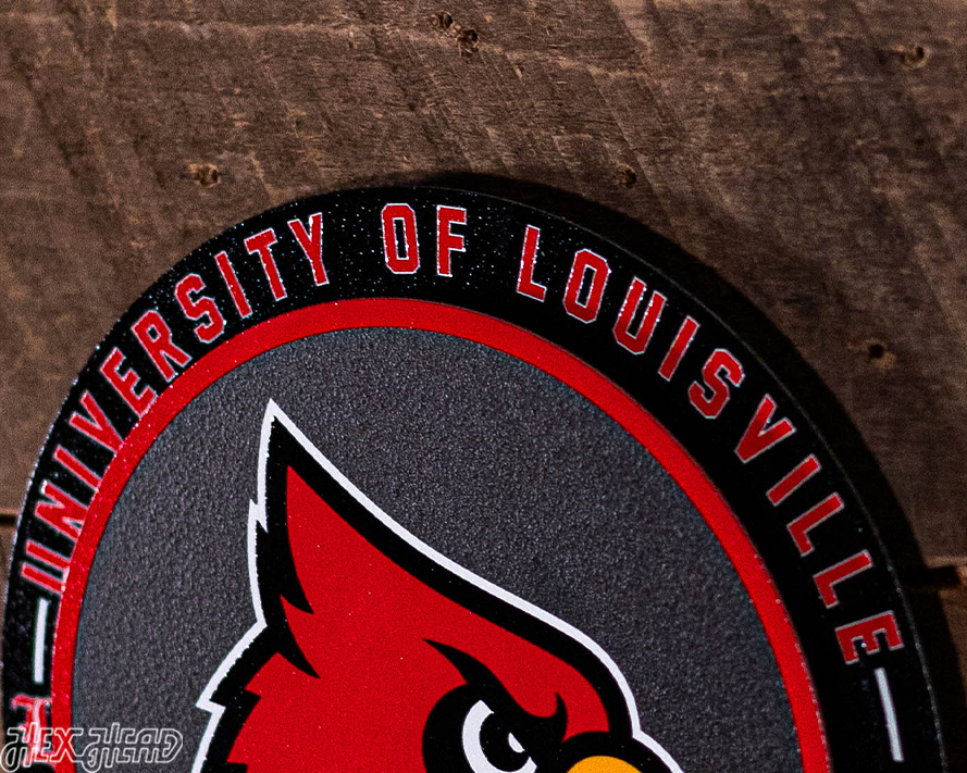 Louisville Cardinals "Double Play" On the Shelf or on the Wall Art