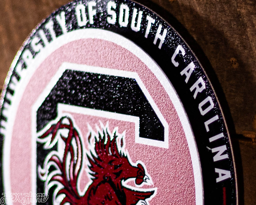 South Carolina Gamecocks "Double Play" On the Shelf or on the Wall Art