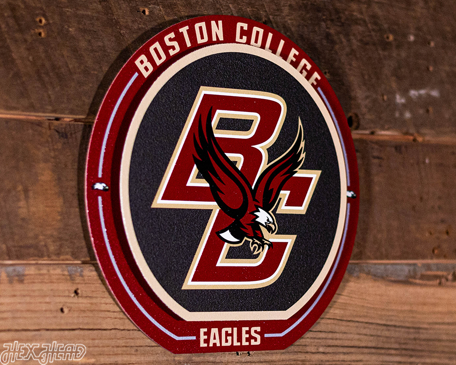 Boston College Eagles "Double Play" On the Shelf or on the Wall Art