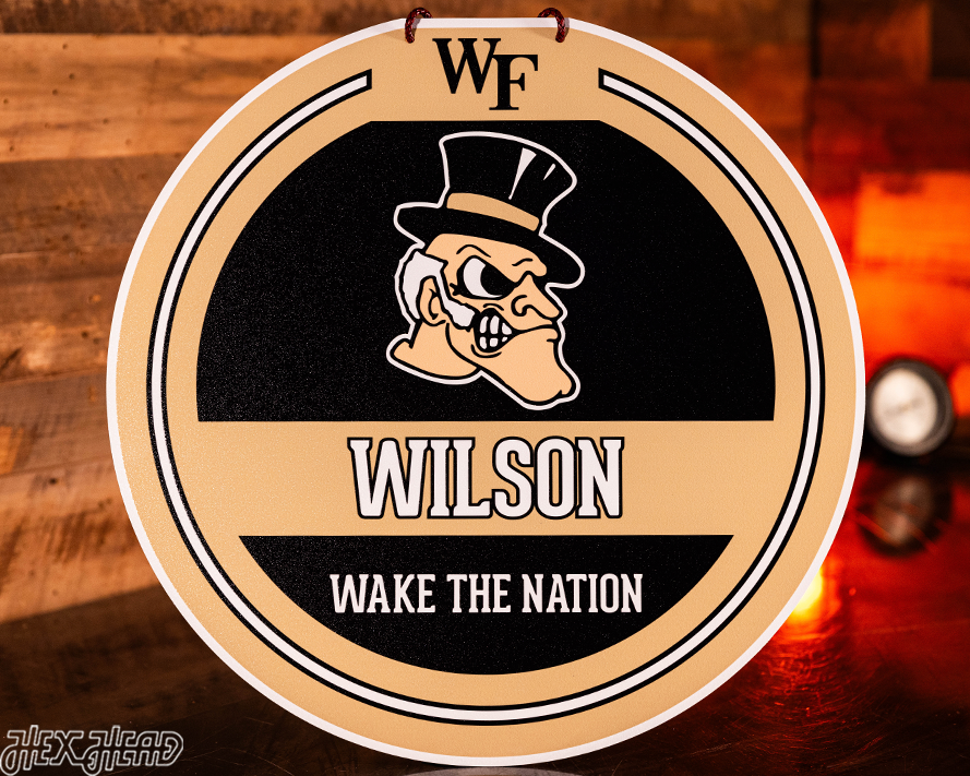 Wake Forest Demon Deacons Personalized Monogram Metal Art