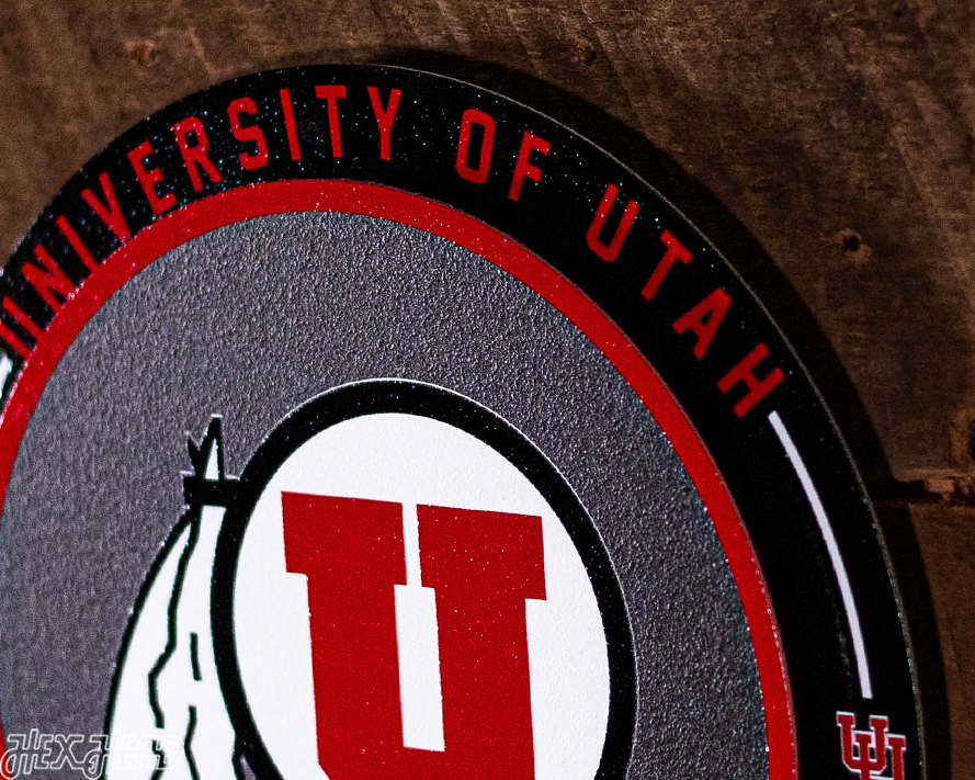 Utah Utes "Double Play" On the Shelf or on the Wall Art