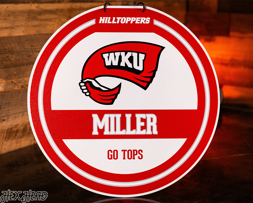 Western Kentucky Hilltoppers Personalized Monogram Metal Art