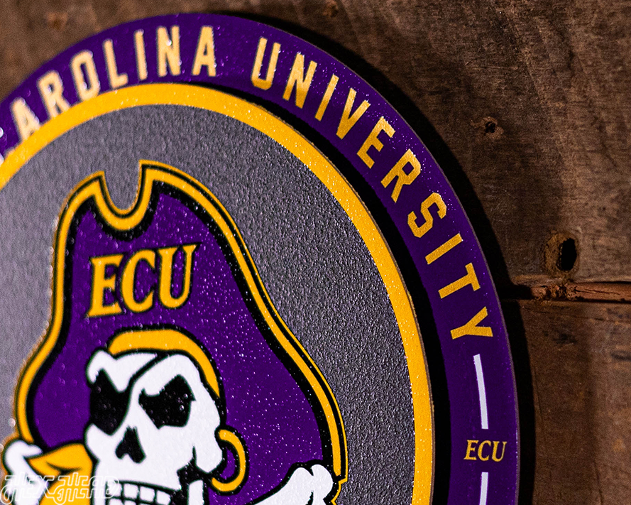 East Carolina Pirates "Double Play" On the Shelf or on the Wall Art