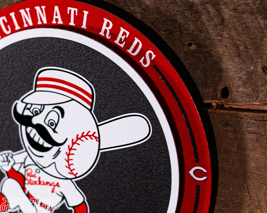 Cincinnati Reds "Double Play" On the Shelf or on the Wall Art