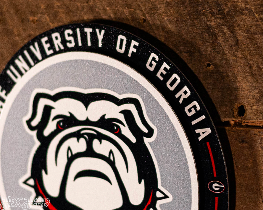 Georgia Bulldogs "Double Play" On the Shelf or on the Wall Art