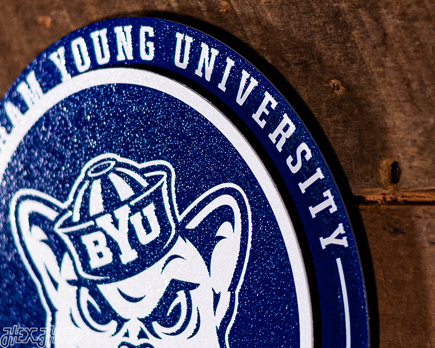 BYU Cougars "Double Play" On the Shelf or on the Wall Art