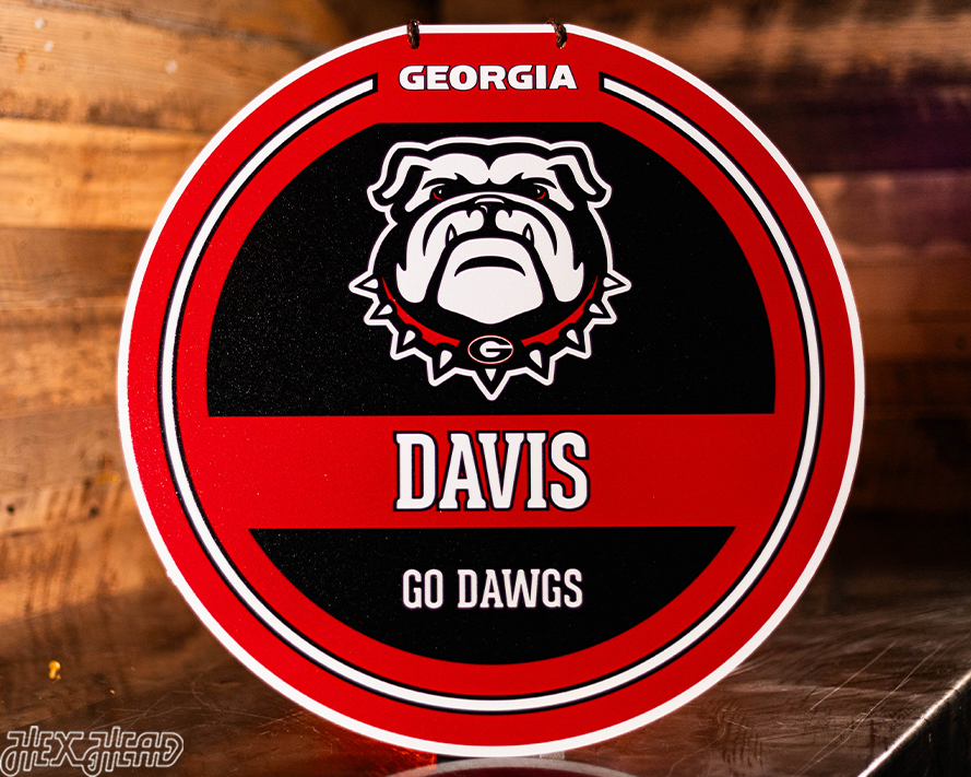 Georgia Bulldogs Personalized Monogram Metal Art