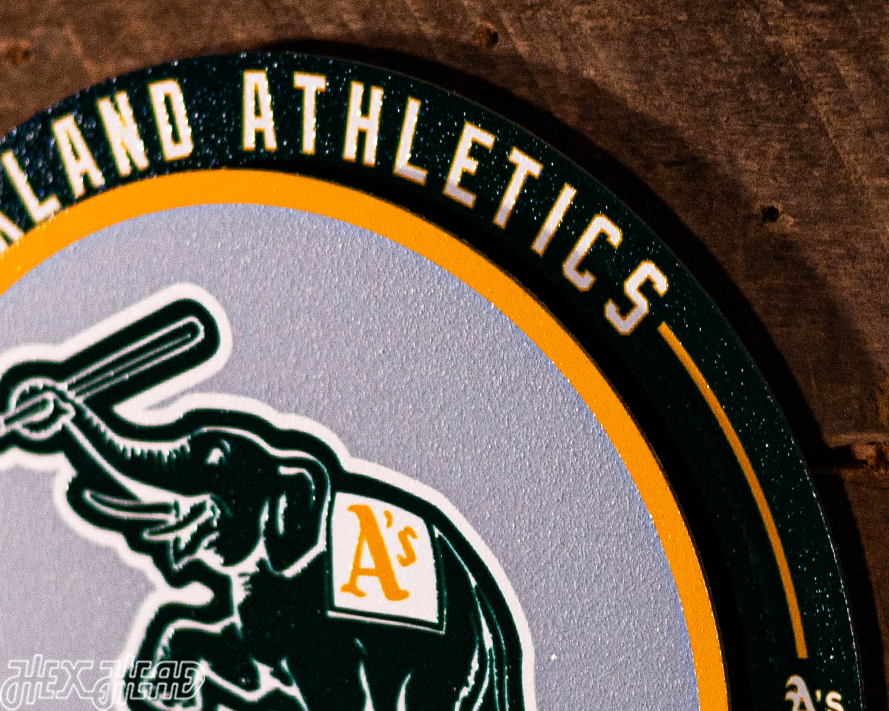 Oakland A's "Double Play" On the Shelf or on the Wall Art