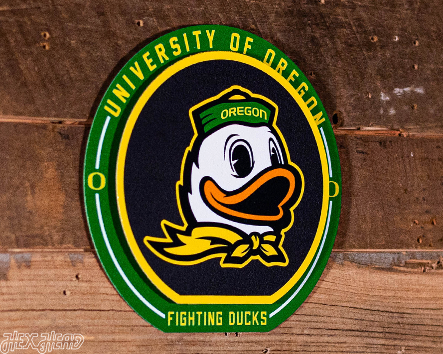 Oregon Ducks "Double Play" On the Shelf or on the Wall Art