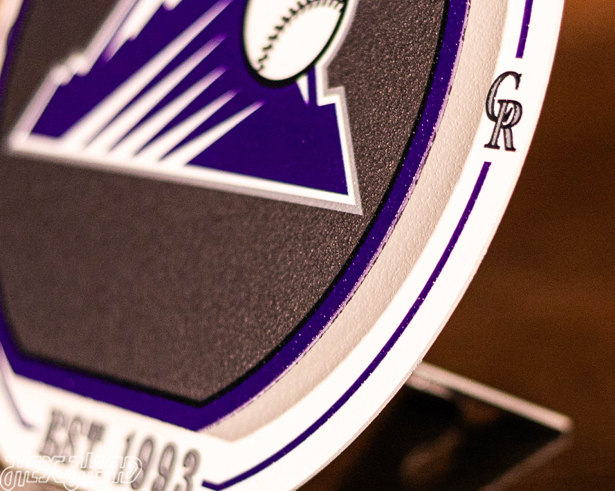 Colorado Rockies "Double Play" On the Shelf or on the Wall Art