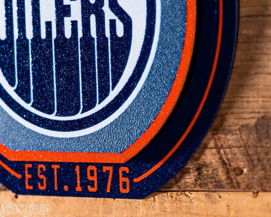 Edmonton Oilers "Double Play" On the Shelf or on the Wall Art