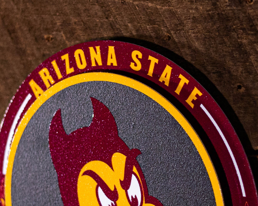 Arizona State Sun Devils "Double Play" On the Shelf or on the Wall Art