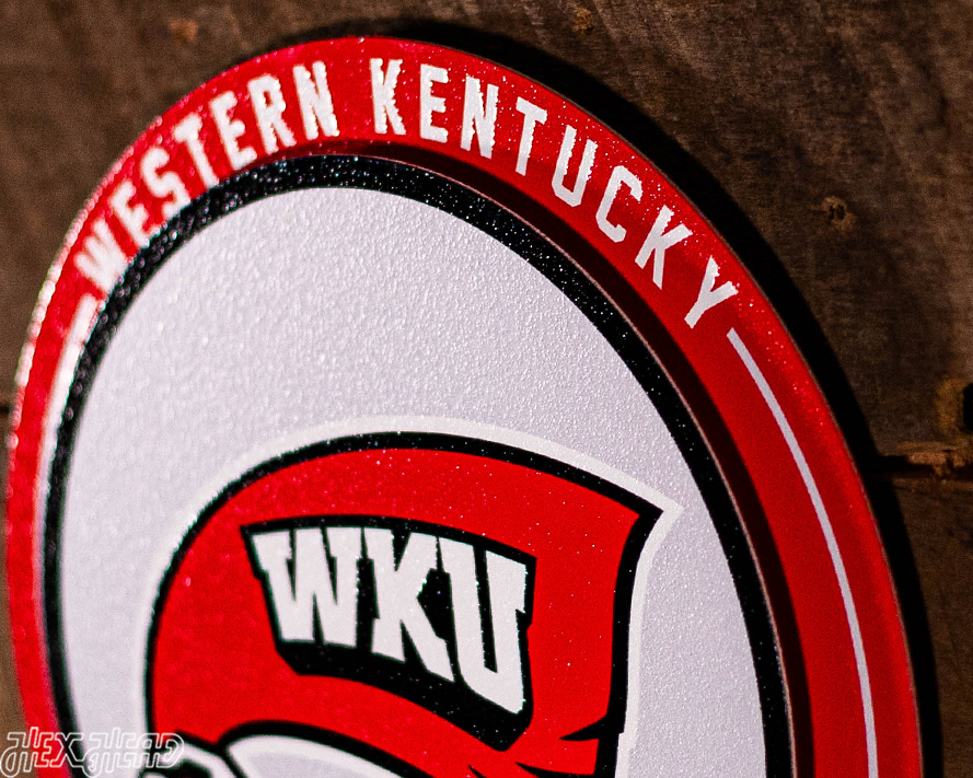 Western Kentucky Hilltoppers "Double Play" On the Shelf or on the Wall Art