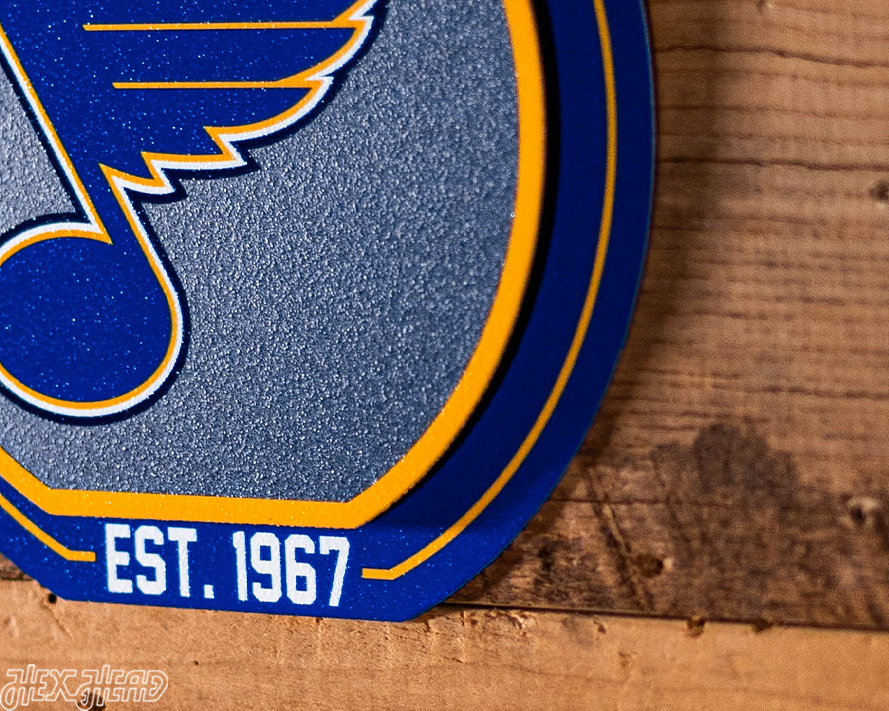 St. Louis Blues "Double Play" On the Shelf or on the Wall Art