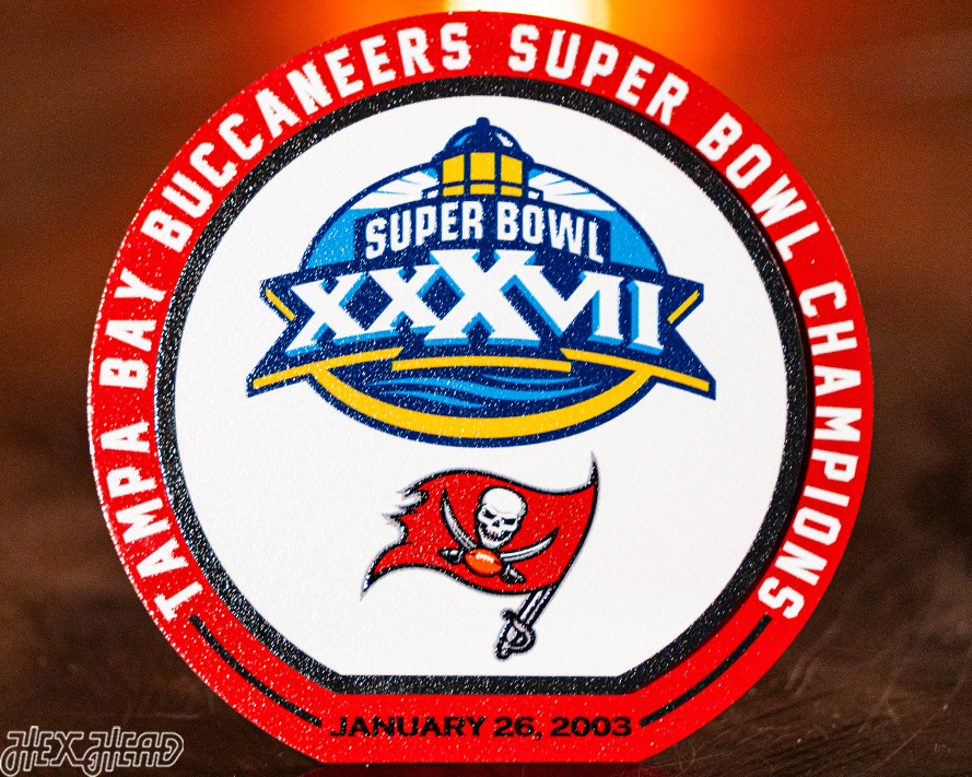 Tampa Bay Buccaneers Super Bowl XXXVII "Double Play" On the Shelf or on the Wall Art