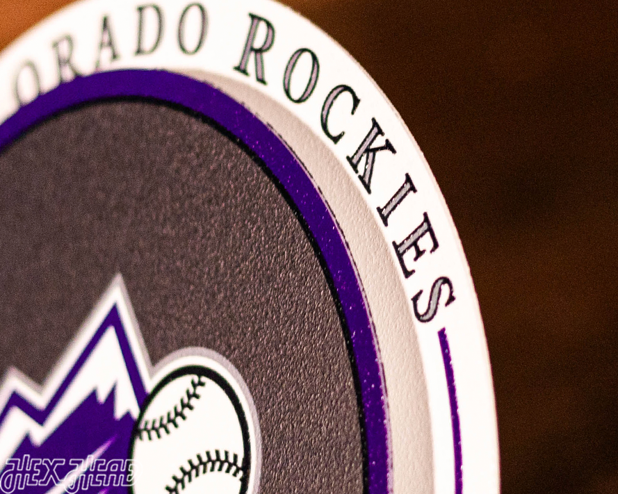 Colorado Rockies "Double Play" On the Shelf or on the Wall Art