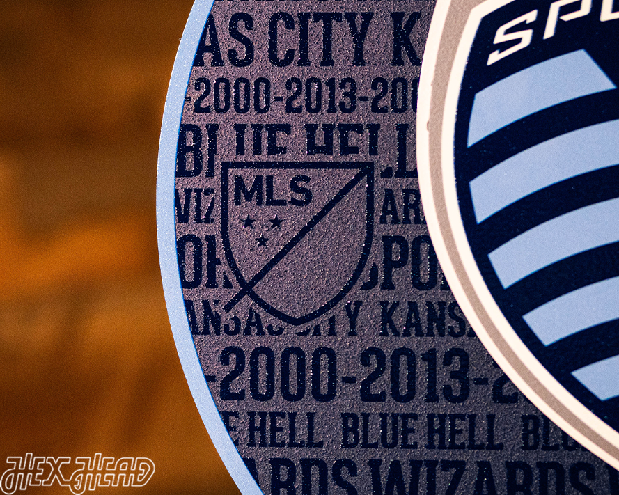 Sporting Kansas City CRAFT SERIES 3D Embossed Metal Wall Art