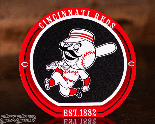 Cincinnati Reds "Double Play" On the Shelf or on the Wall Art