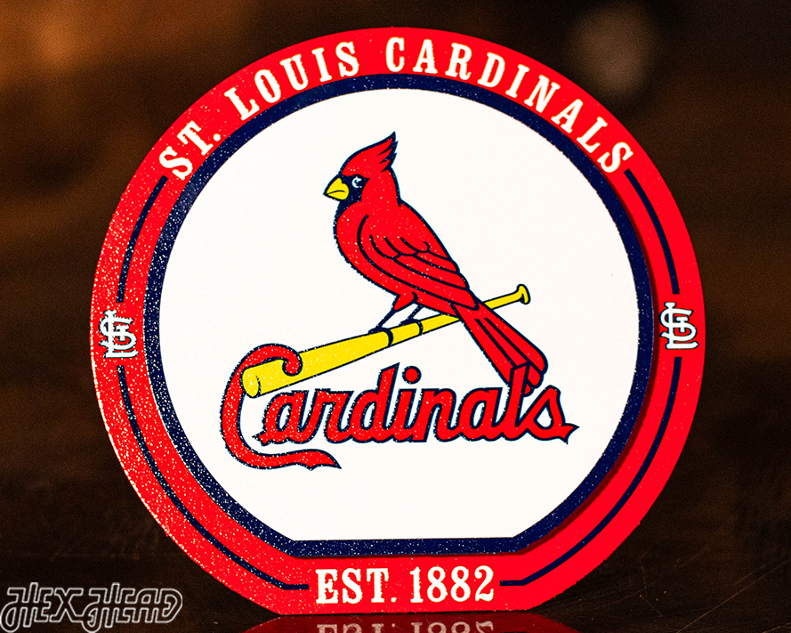 St. Louis Cardinals "Double Play" On the Shelf or on the Wall Art