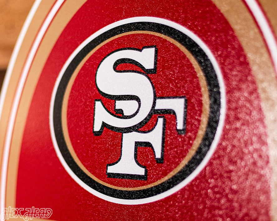 San Francisco 49ers Personalized Monogram Metal Art