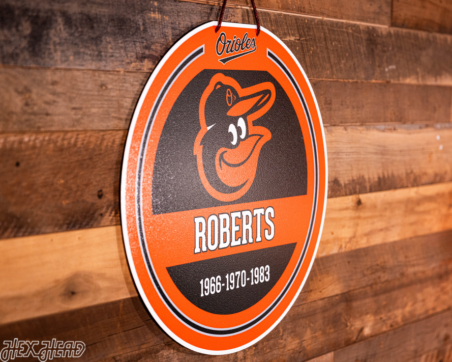 Baltimore Orioles Personalized Monogram Metal Art