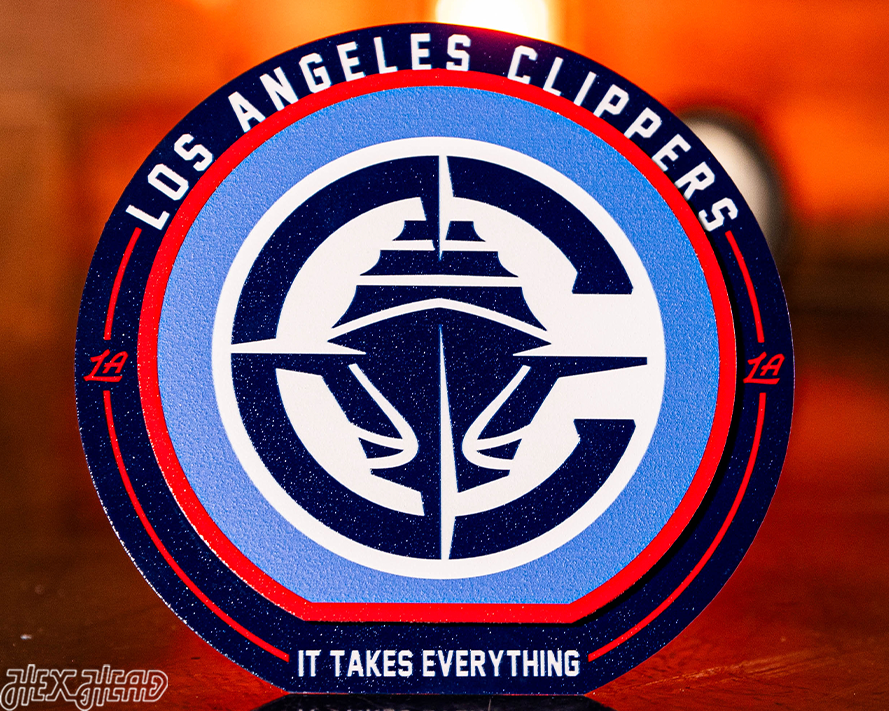 Los Angeles Clippers "Double Play" On the Shelf or on the Wall Art