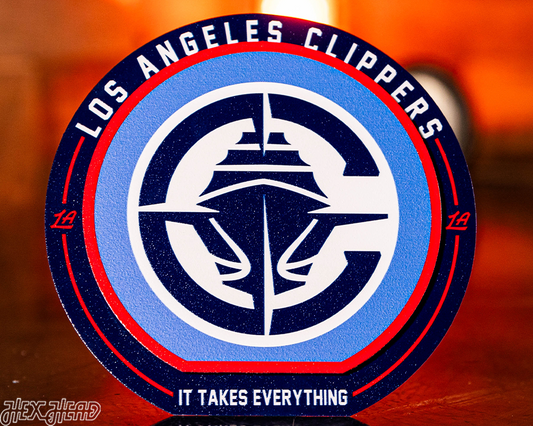 Los Angeles Clippers "Double Play" On the Shelf or on the Wall Art