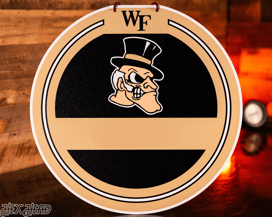 Wake Forest Demon Deacons Personalized Monogram Metal Art