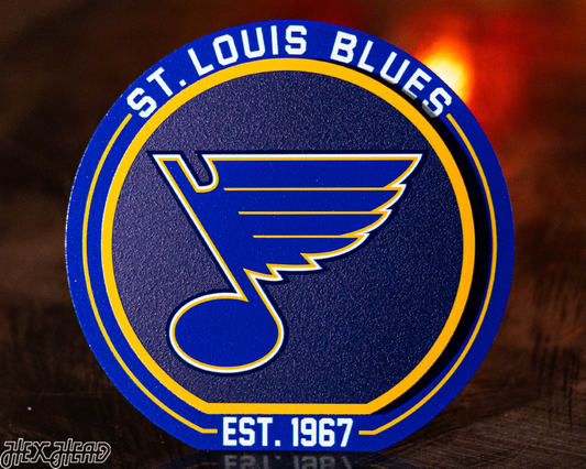 St. Louis Blues "Double Play" On the Shelf or on the Wall Art