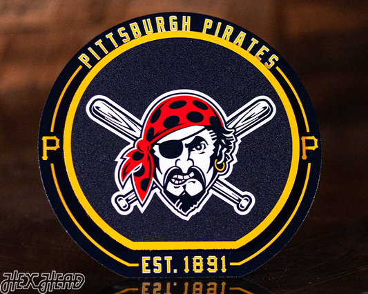 Pittsburgh Pirates "Double Play" On the Shelf or on the Wall Art