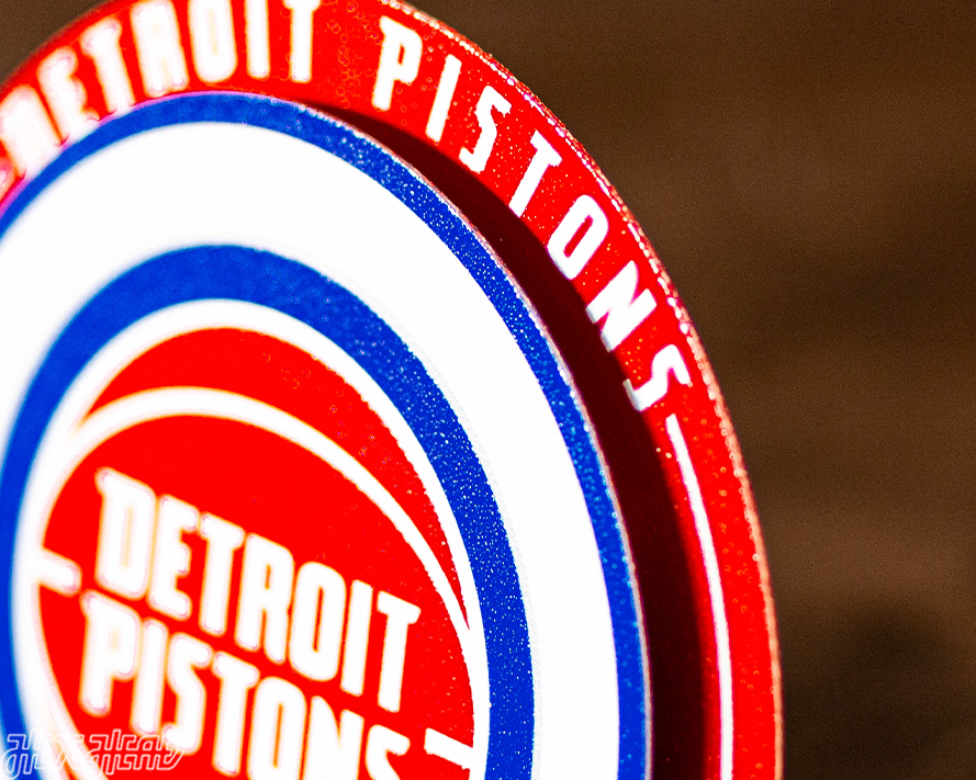 Detroit Pistons "Double Play" On the Shelf or on the Wall Art