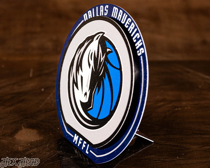 Dallas Mavericks "Double Play" On the Shelf or on the Wall Art