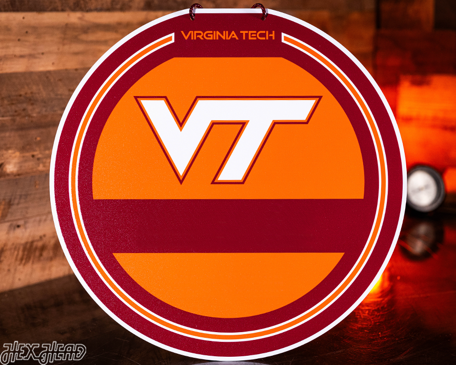 Virginia Tech Hokies Personalized Monogram Metal Art