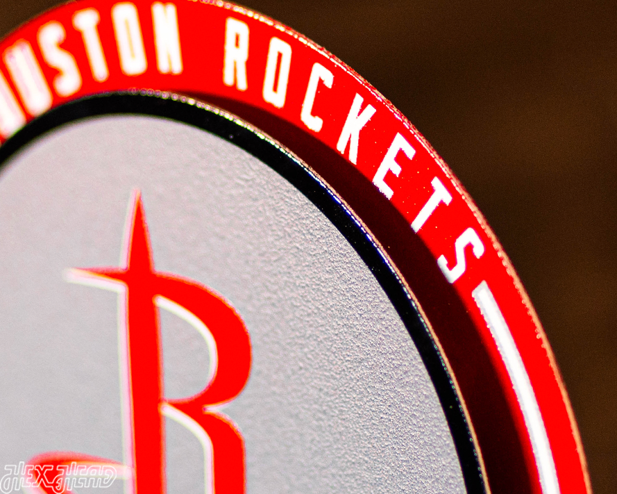 Houston Rockets "Double Play" On the Shelf or on the Wall Art