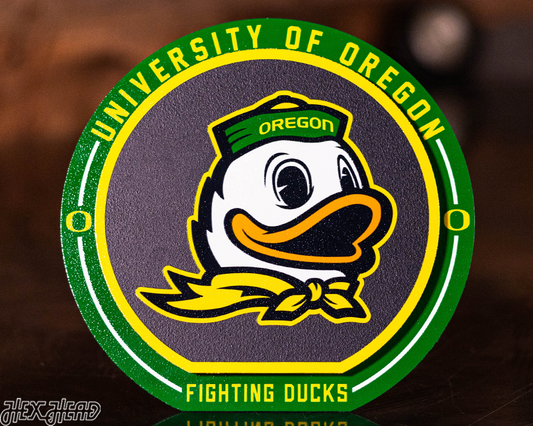 Oregon Ducks "Double Play" On the Shelf or on the Wall Art