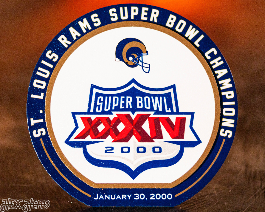 Los Angeles Rams Super Bowl XXXIV "Double Play" On the Shelf or on the Wall Art