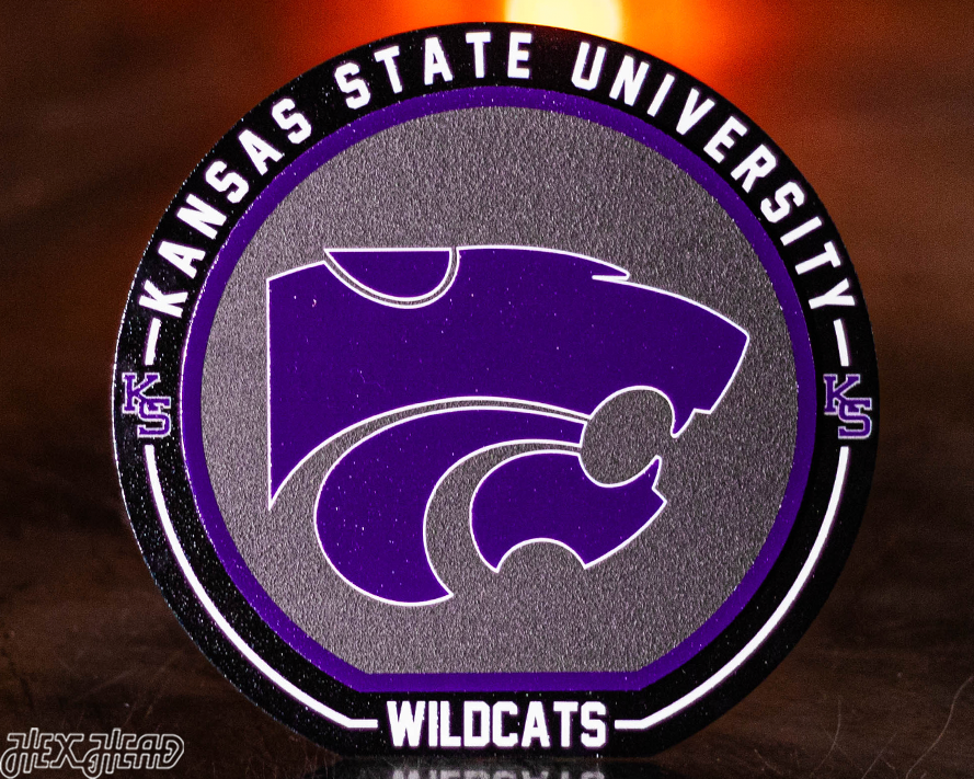 Kansas State Wildcats "Double Play" On the Shelf or on the Wall Art