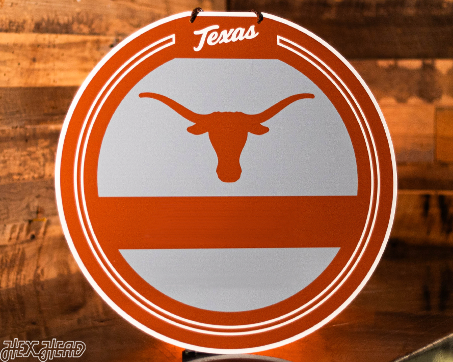 Texas Longhorns Personalized Monogram Metal Art