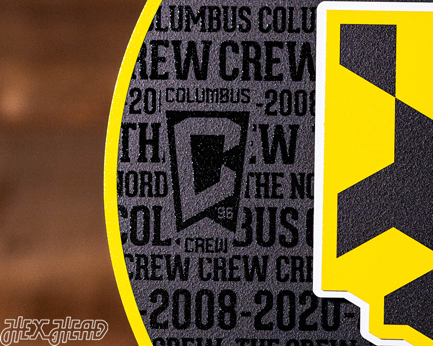 Columbus Crew CRAFT SERIES 3D Embossed Metal Wall Art