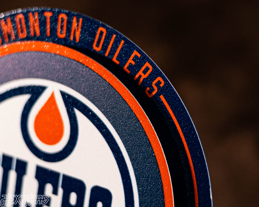 Edmonton Oilers "Double Play" On the Shelf or on the Wall Art