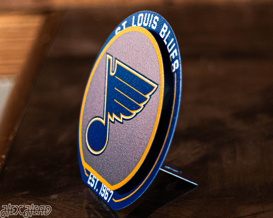 St. Louis Blues "Double Play" On the Shelf or on the Wall Art