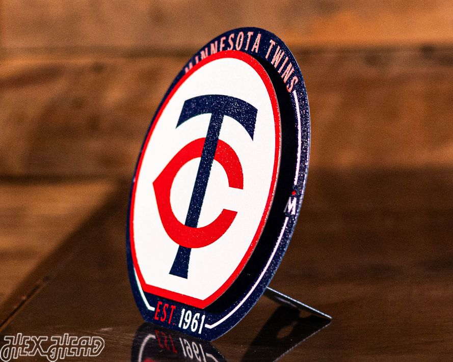 Minnesota Twins "Double Play" On the Shelf or on the Wall Art