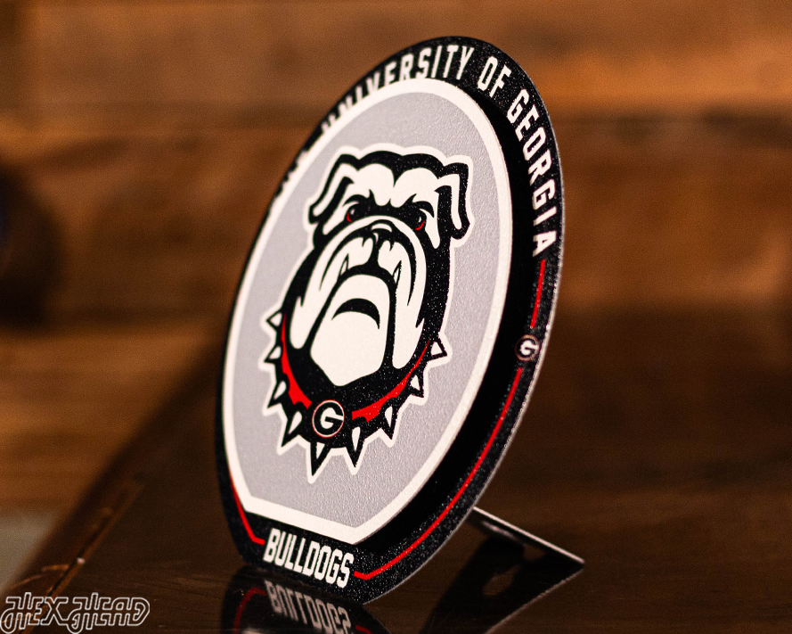 Georgia Bulldogs "Double Play" On the Shelf or on the Wall Art