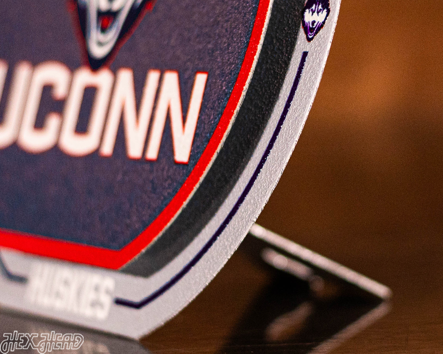 Connecticut UCONN Huskies "Double Play" On the Shelf or on the Wall Art