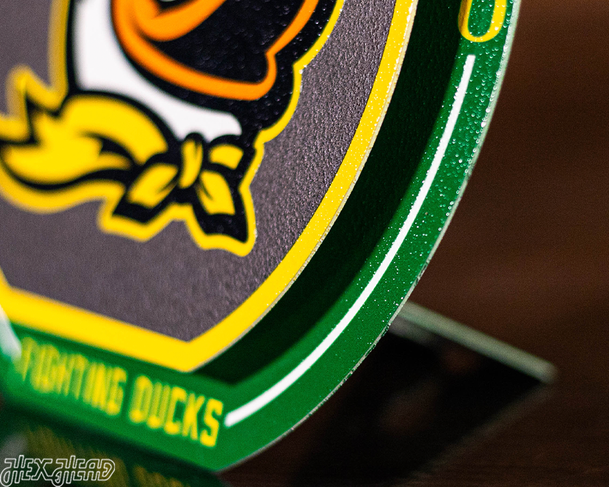 Oregon Ducks "Double Play" On the Shelf or on the Wall Art