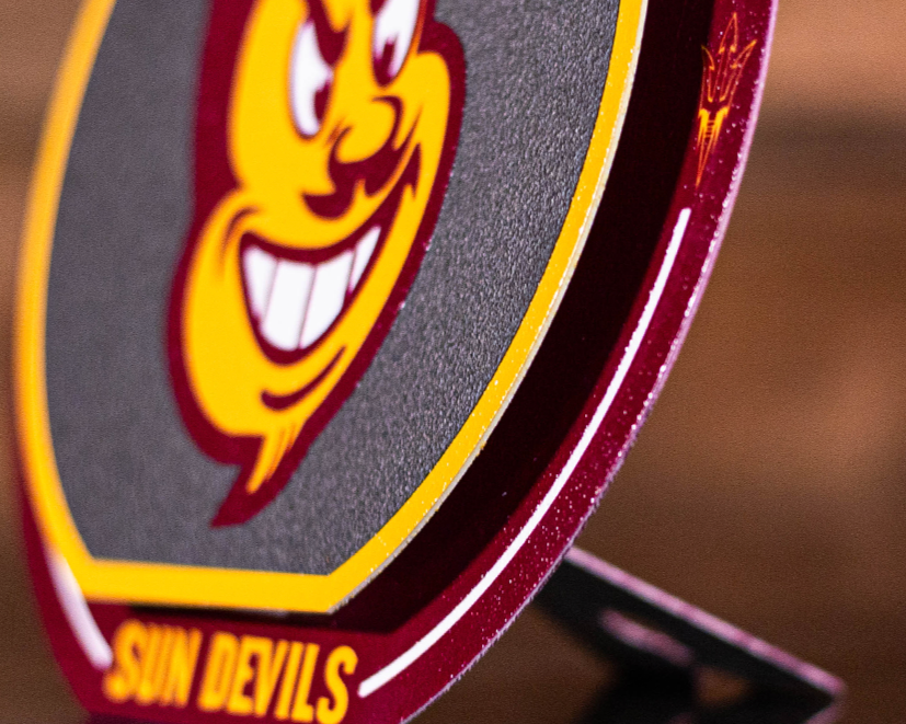 Arizona State Sun Devils "Double Play" On the Shelf or on the Wall Art