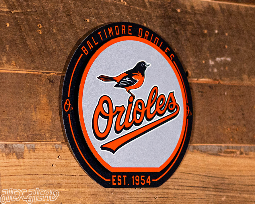 Baltimore Orioles "Double Play" On the Shelf or on the Wall Art