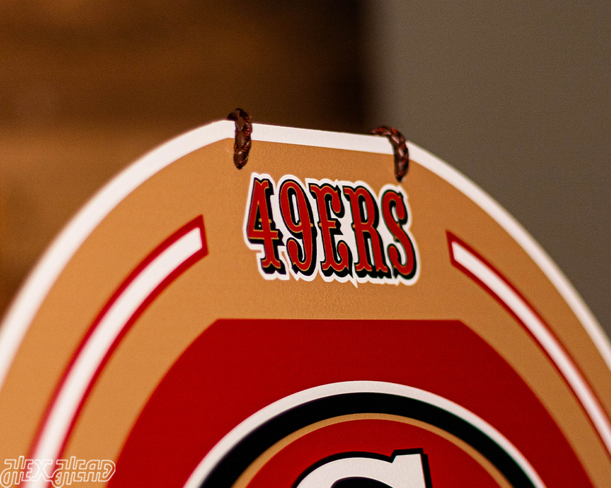 San Francisco 49ers Personalized Monogram Metal Art